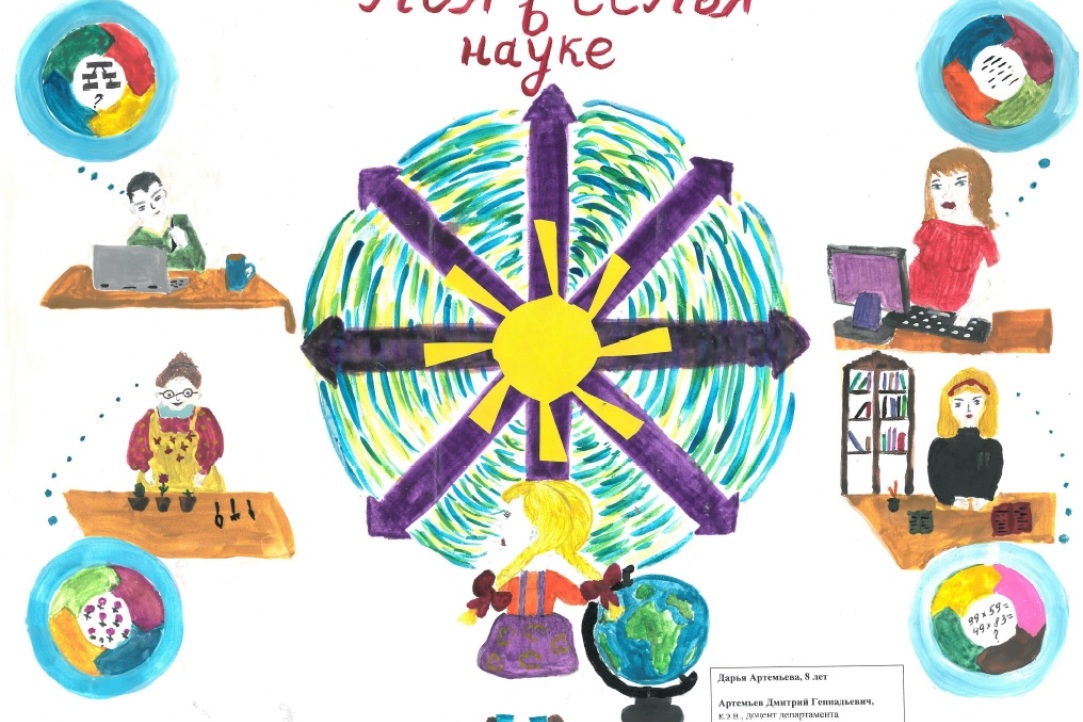 Иллюстрация к новости: Итоги конкурса детского рисунка НИУ ВШЭ «Моя семья в науке»